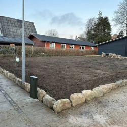 Anlægning af have og ny græsplæne