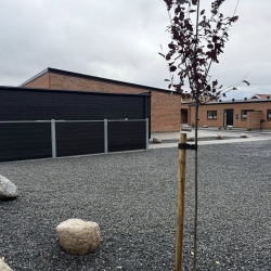 Belægning granitskærver