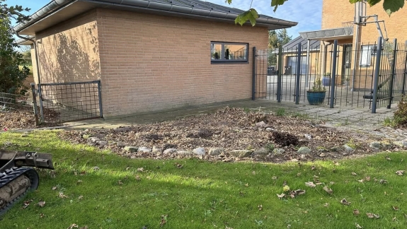 Flisebelægning i Spøttrup