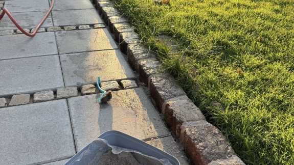 Flisebelægning med brosten