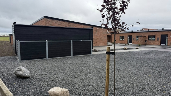 Belægning granitskærver